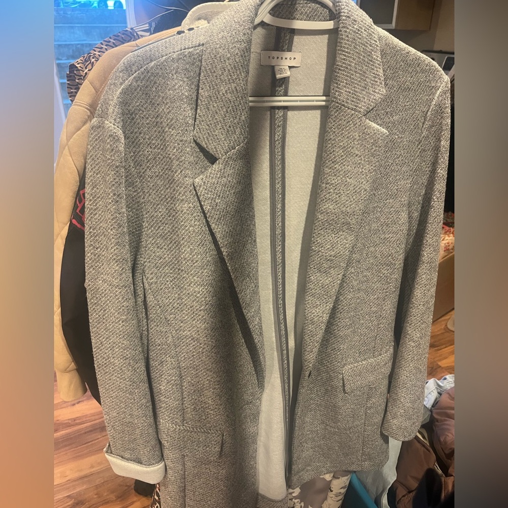 Topshop Gray Women's Coat